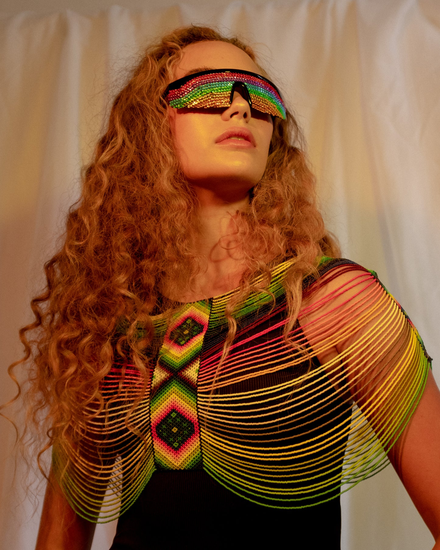 GODDESS TOP GREEN RAVE