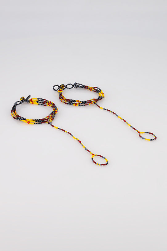 BAREFOOT SANDALS YELLOW BLACK
